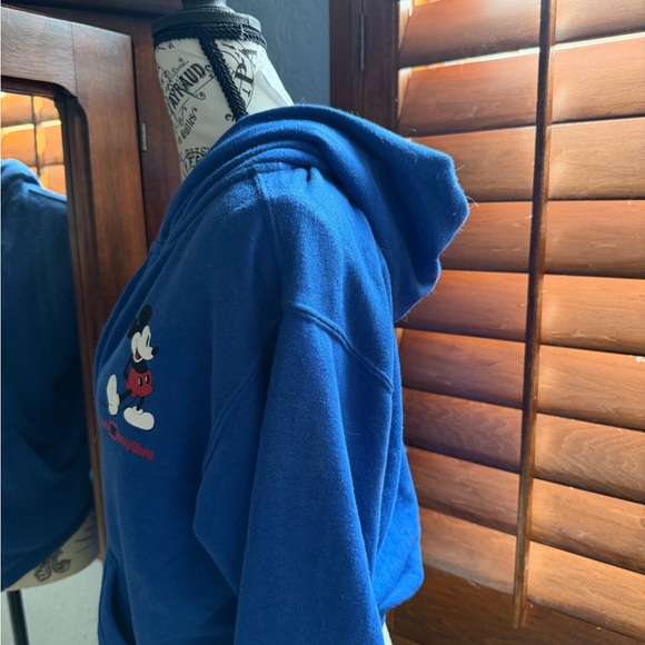 Disney Blue Mickey Mouse Full-Zip Hoodie Jacket - Picture 2 of 6
